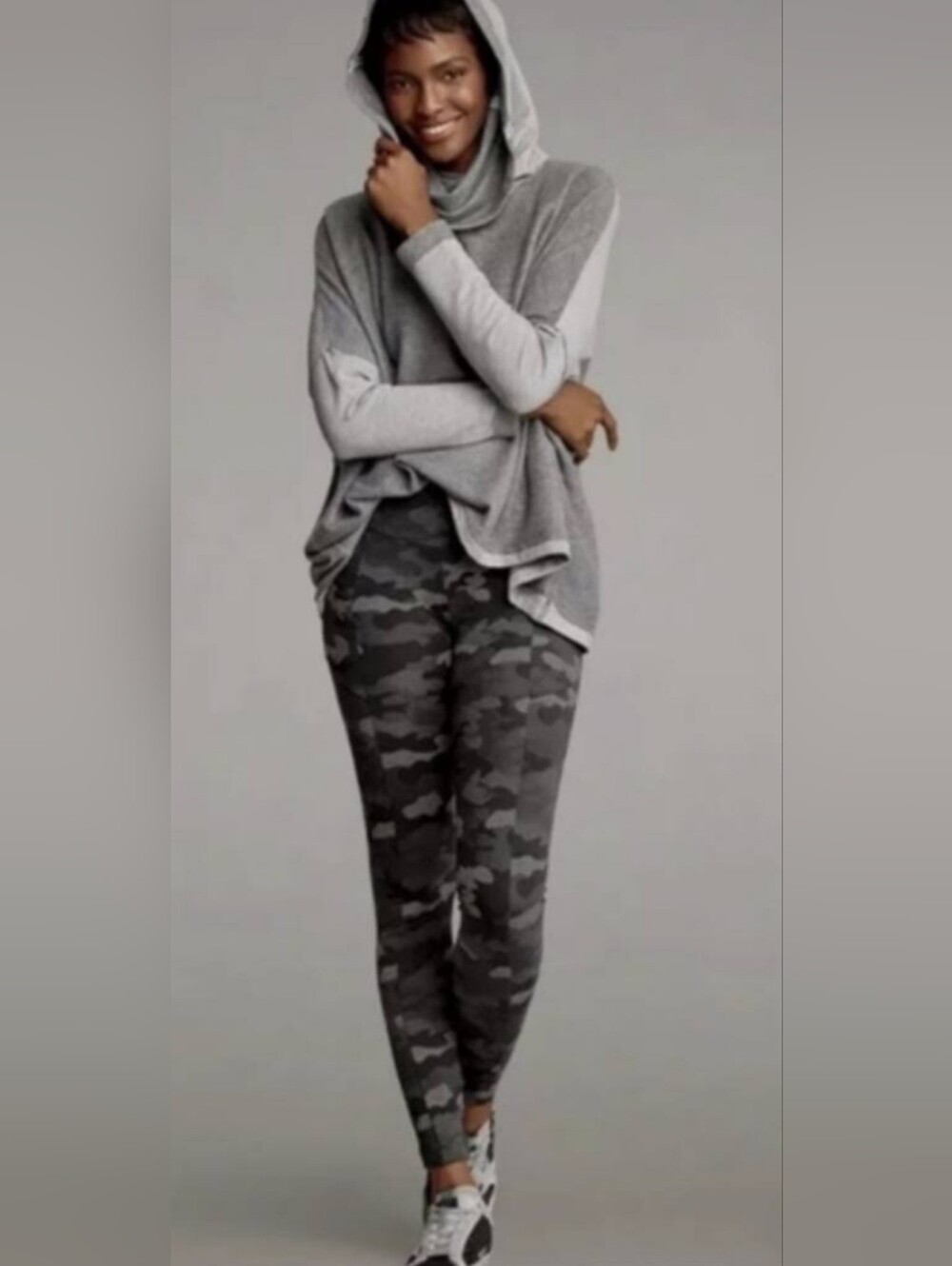 CAbi Olive & Charcoal Camo High-Rise Leggings